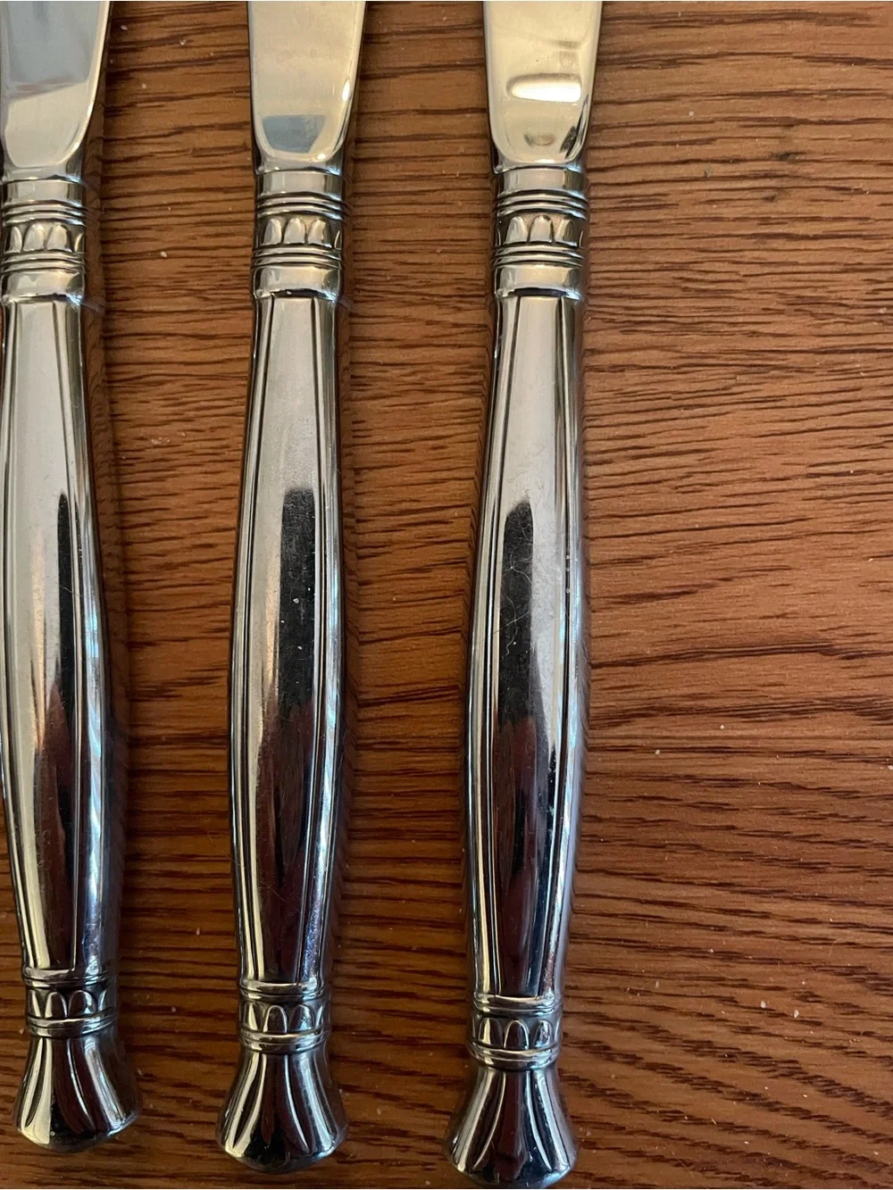 Oneida Act 1 Glossy Dinner Knife Set Of 4 Stainless 9.25”